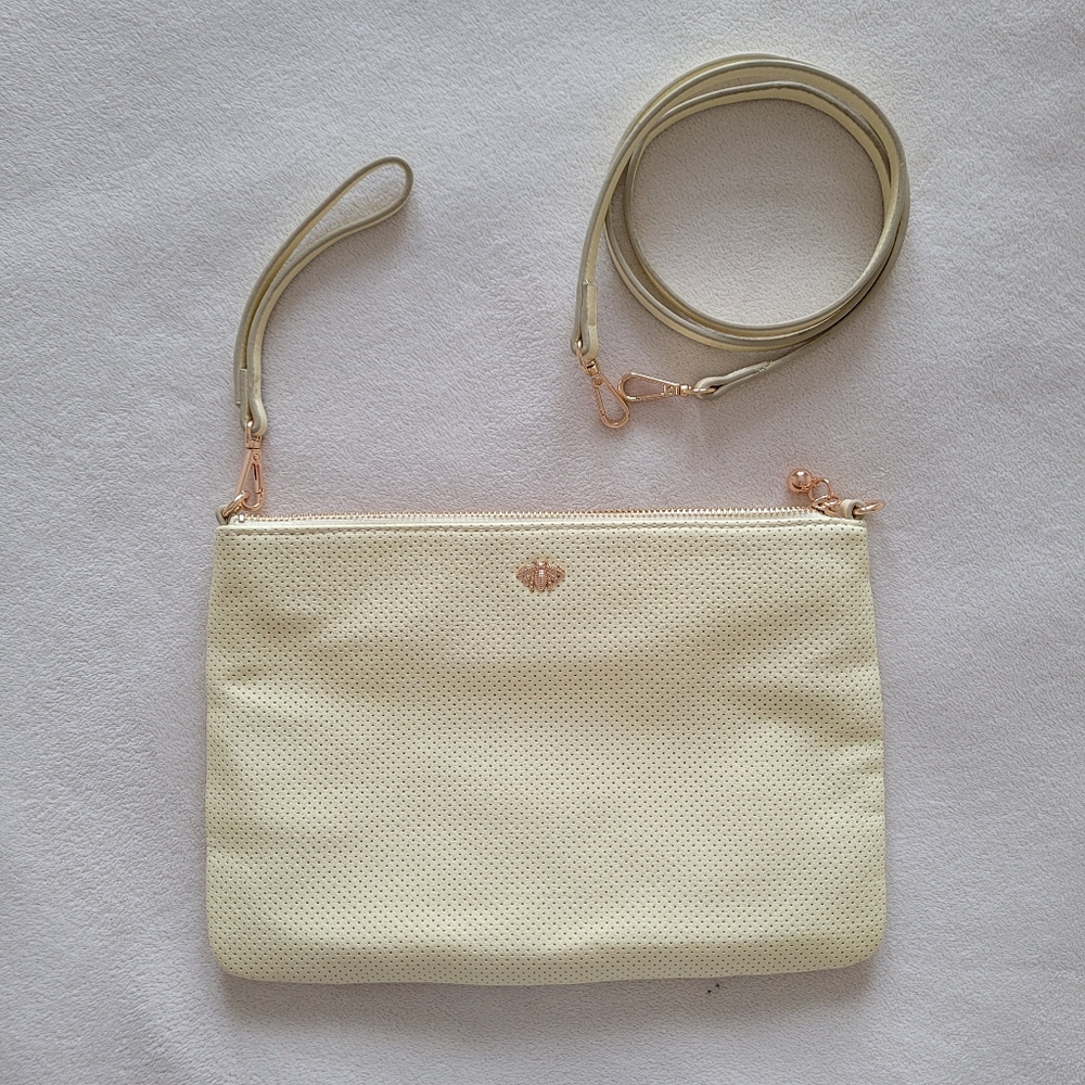 Butter Yellow Clutch/Wristlet - Perforated Faux Leather - by Lauren Conrad